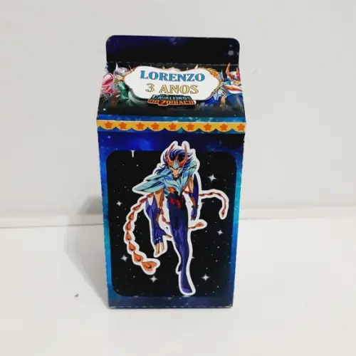 Caixa Milk - Cavaleiros do Zodiaco