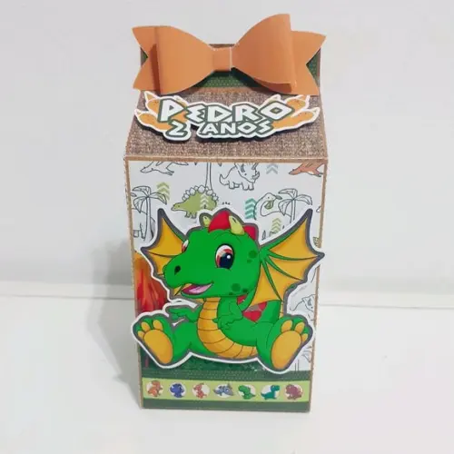 Caixa Milk - Dinossauro