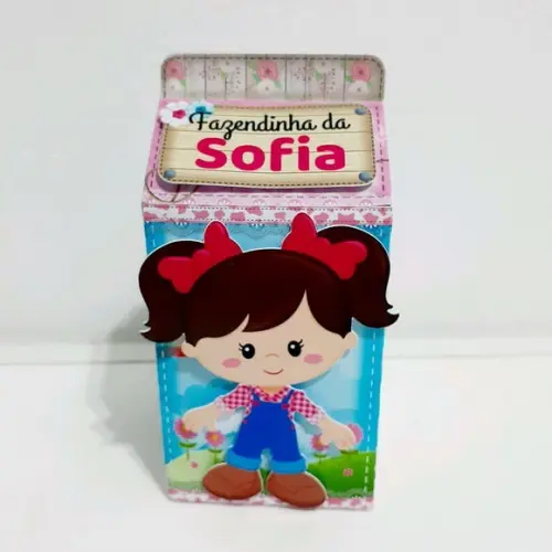 Caixa Milk - Fazendinha Menina
