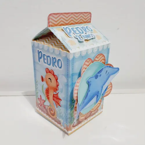 Caixa Milk - Fundo do Mar Aquarela
