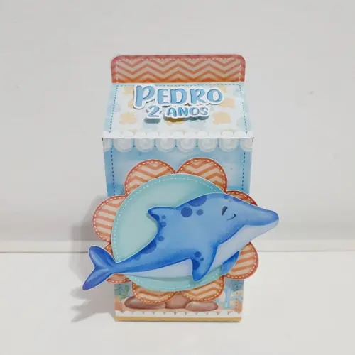 Caixa Milk - Fundo do Mar Aquarela