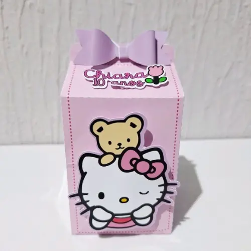 Caixa Milk - Hello Kitty - Rosa e Lilás Candy