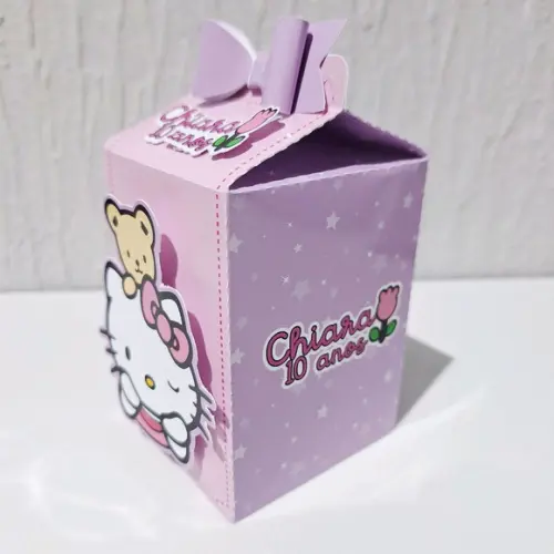 Caixa Milk - Hello Kitty - Rosa e Lilás Candy