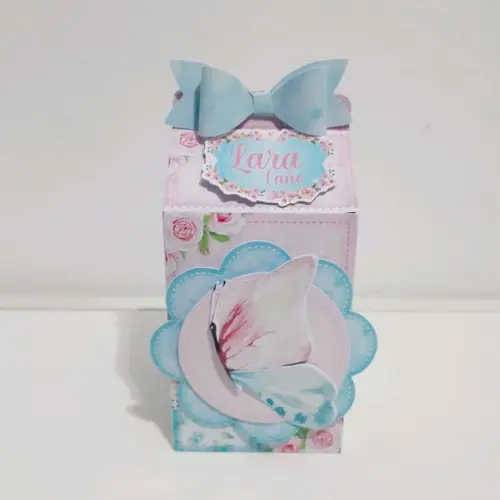 Caixa Milk - Jardim das Borboletas Aquarela