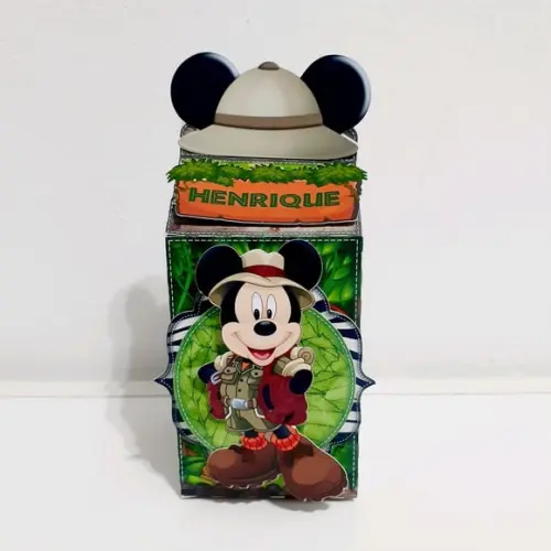 Caixa Milk - Mickey Safari