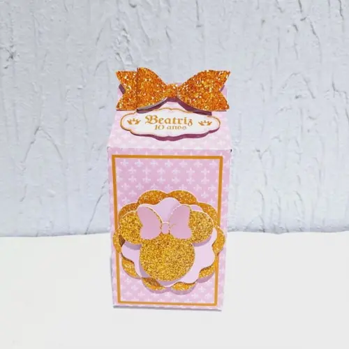 Caixa Milk - Minnie Realeza
