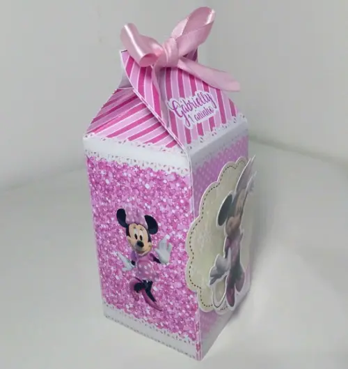 Caixa Milk - Minnie Rosa