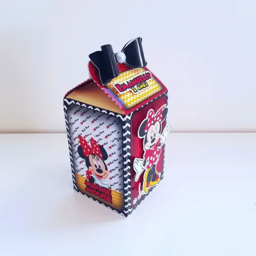 Caixa Milk - Minnie Vermelha