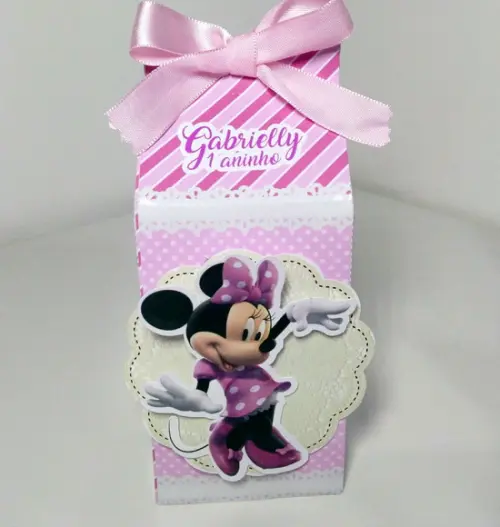Caixa Milk - Minnie Rosa