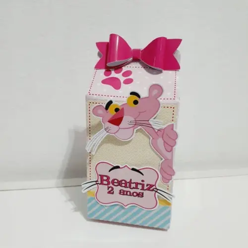 Caixa Milk - Pantera Cor de Rosa
