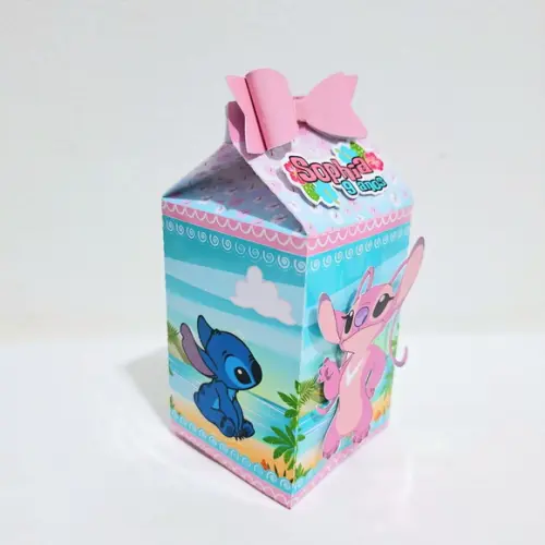 Caixa Milk - Stitch e Angel