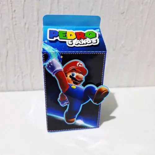 Caixa Milk - Super Mário Galaxy