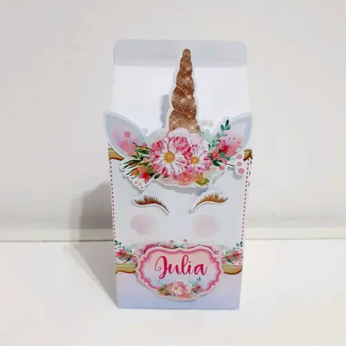 Caixa Milk - Unicórnio Dourado