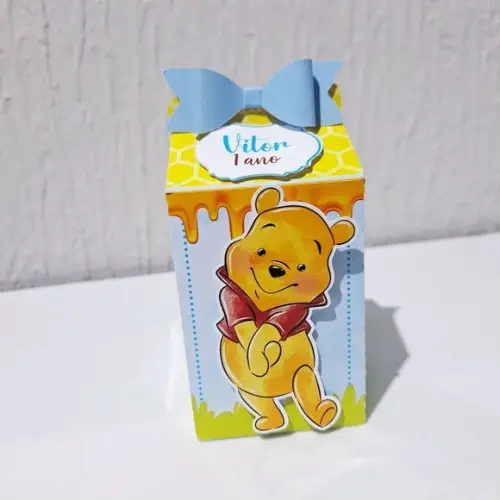 Caixa Milk - Ursinho Pooh Aquarela