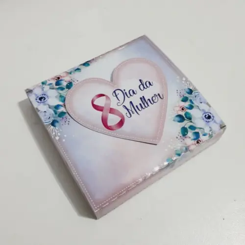Caixa para Chocolate Batom - Dia das Mulheres