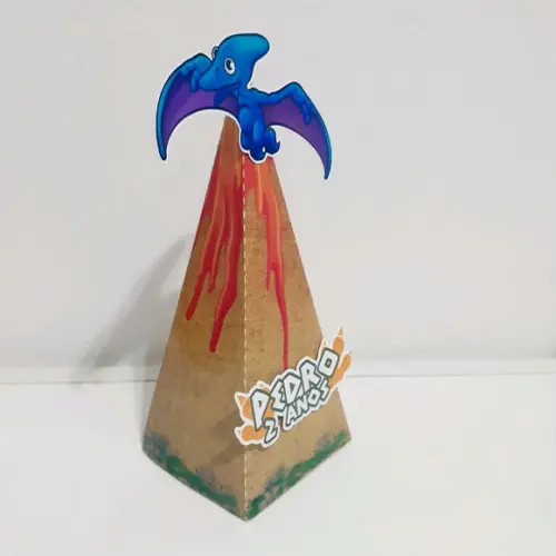 Caixa Piramide - Dinossauro