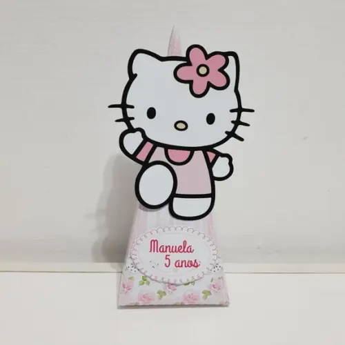 Caixa Piramide - Hello Kitty