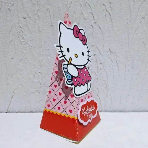 Caixa Piramide - Hello Kitty