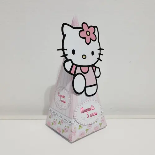 Caixa Piramide - Hello Kitty