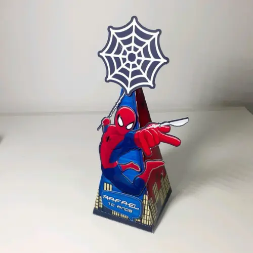 Caixa Piramide - Homem Aranha