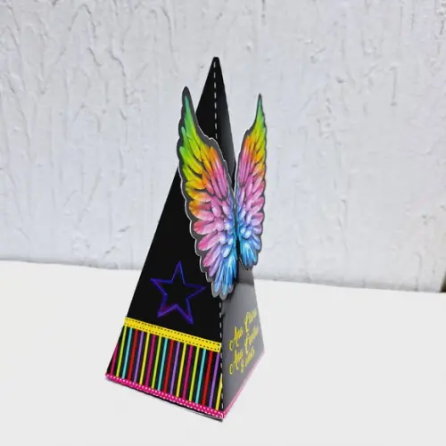 Caixa Piramide - Neon