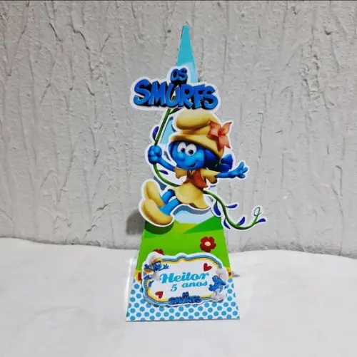 Caixa Piramide - os Smurfs