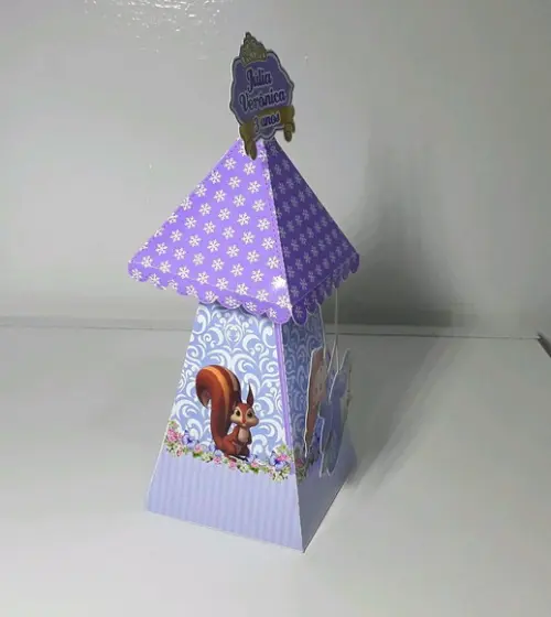 Caixa Piramide - Princesinha Sofia