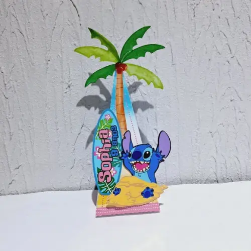 Caixa Piramide - Stitch