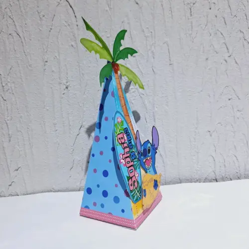 Caixa Piramide - Stitch