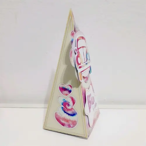 Caixa Piramide - Tie Dye