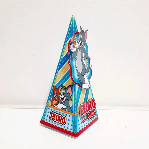 Caixa Pirâmide - Tom e Jerry