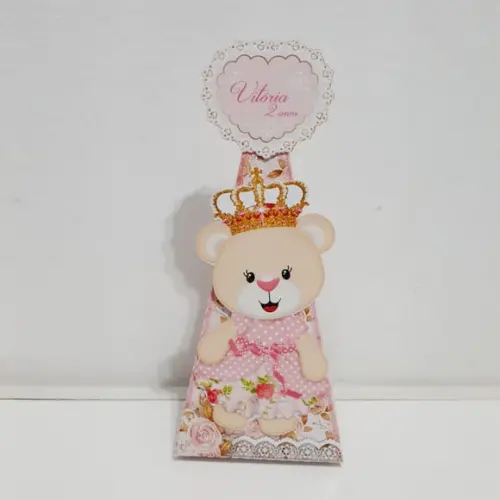 Caixa Pirâmide - Ursinha Princesa