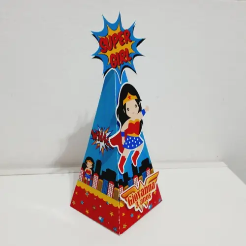 Caixa Piramide -mulher Maravilha
