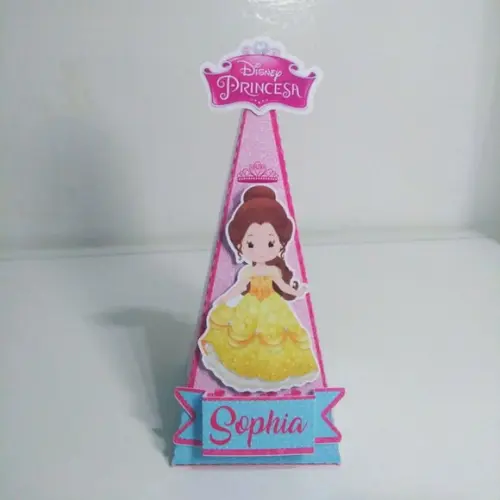 Caixa Piramide- Princesas Cute