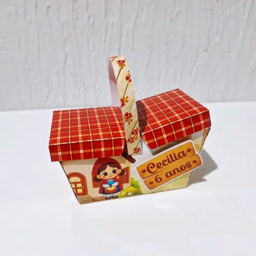 Cesta - Chapeuzinho Vermelho