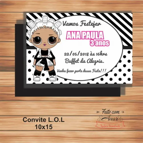 Convite - Lol Surprise