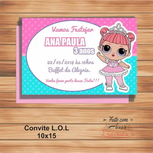 Convite - Lol Surprise