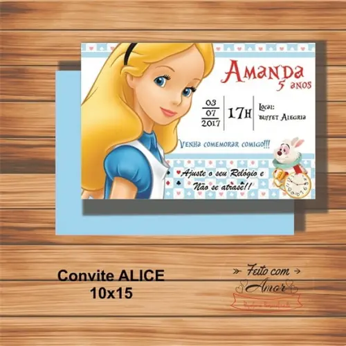 Convite Alice