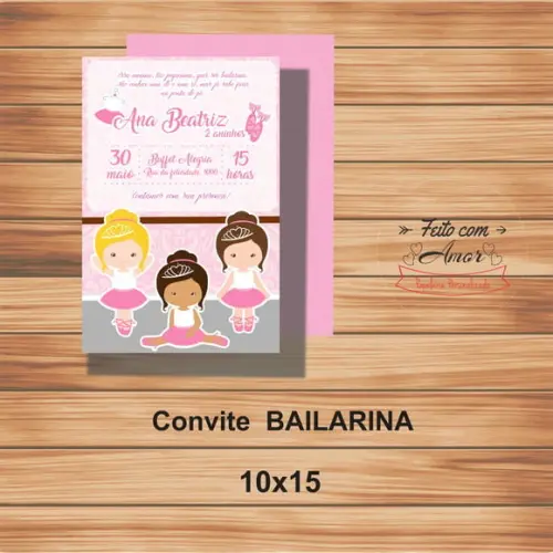 Convite Bailarina