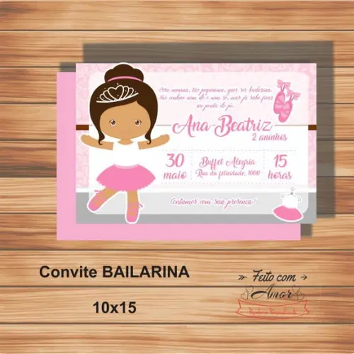 Convite Bailarina