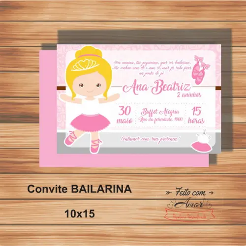 Convite Bailarina