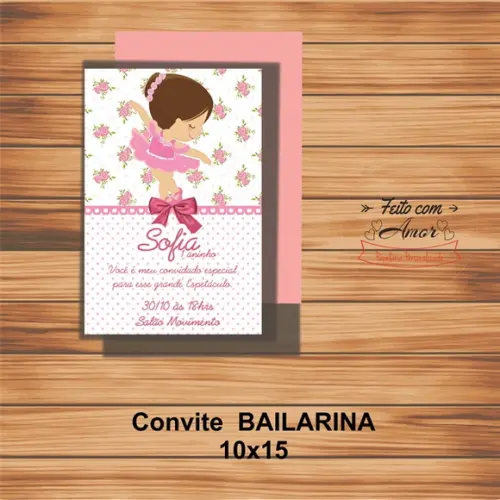 Convite Bailarina