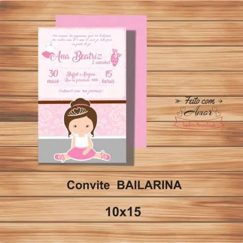 Convite Bailarina