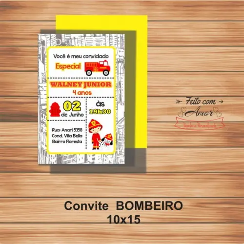 Convite Bombeiro