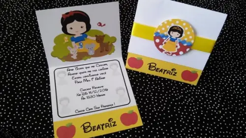 Convite Branca de Neve