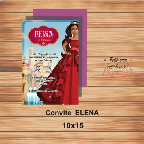 Convite Elena de Avalor Ii