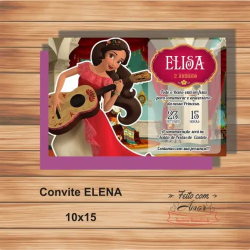 Convite Elena de Avalor Ii