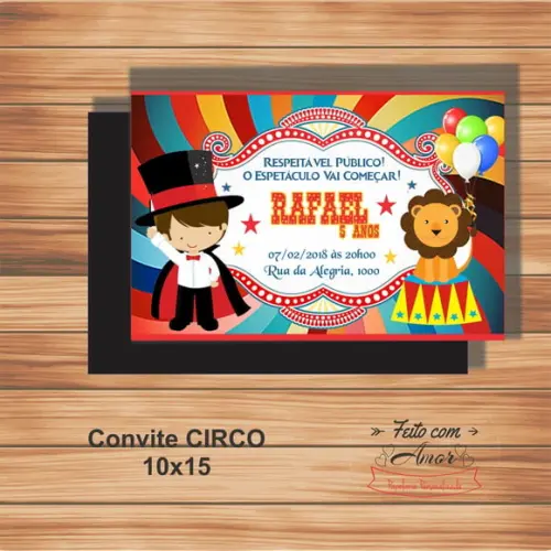 Convite Circo
