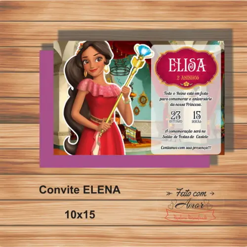 Convite Elena de Avalor