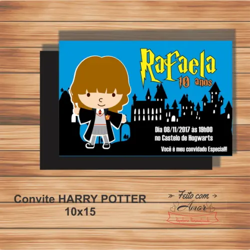 Convite Harry Potter